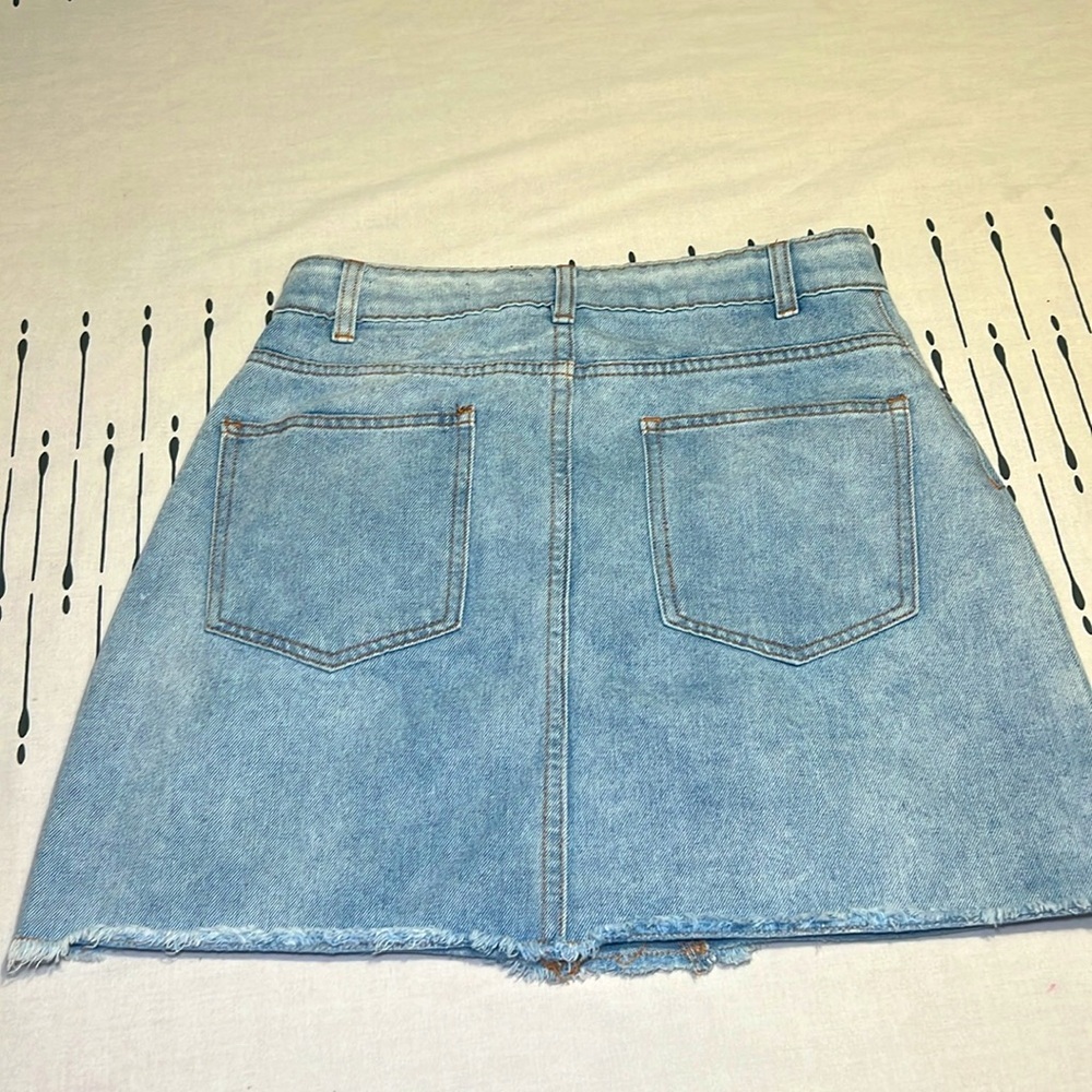 91 Cotton On “A-Line Mini” Denim Skirt. Size 6 - Picture 2 of 6